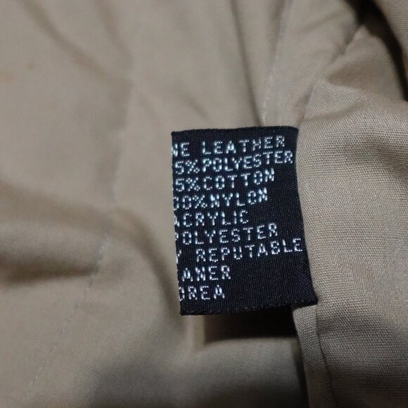 Vintage 1987 Leathertown Bomber Jacket Men's Size 42 Brown Zip Pockets Outdoor - Picture 7 of 9